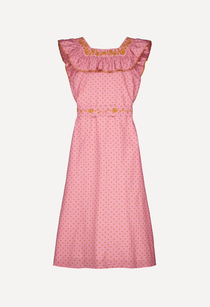 Karla Long Dress Dress Karla Polka Dot Long Dress Karla Polka Dot Midi Dress | Mi Golondrina