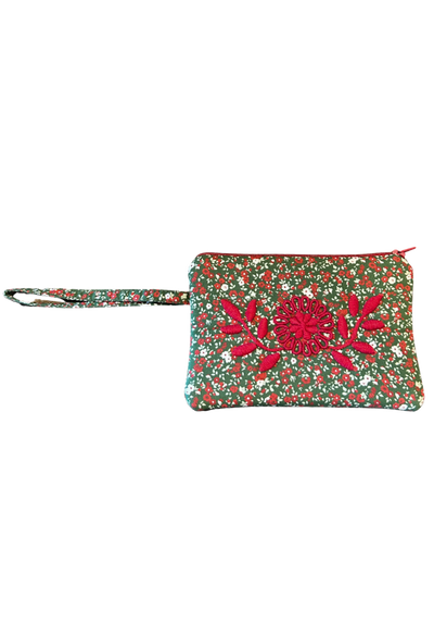 Mini Embroidered Pouch