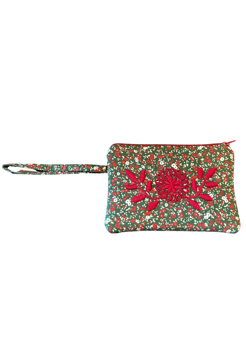 Mini Embroidered Pouch