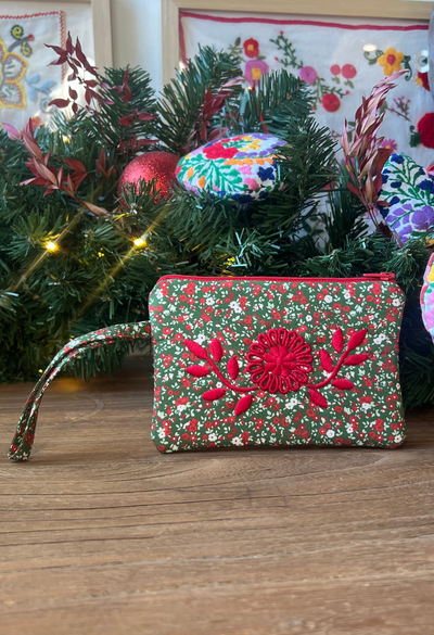 Mini Embroidered Pouch