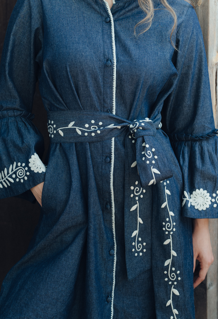 Leona Denim Short Dress