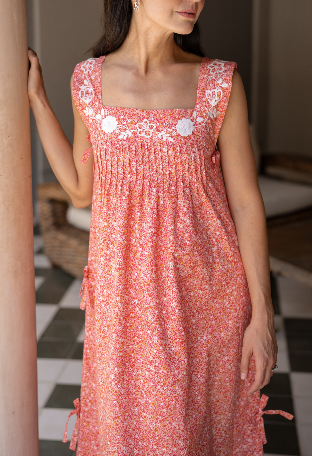 Mia Floral Midi Dress