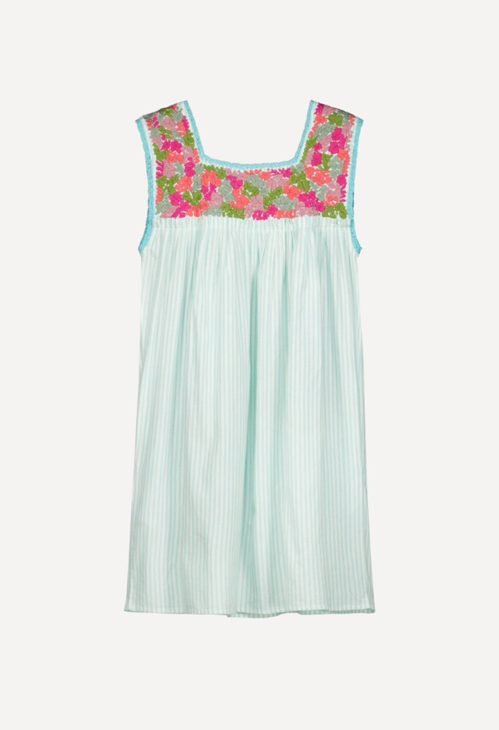 Dalia Short Dress Dress Dalia Teal Stripe Short Dress Dalia Teal Stripe Short Dress | Mi Golondrina