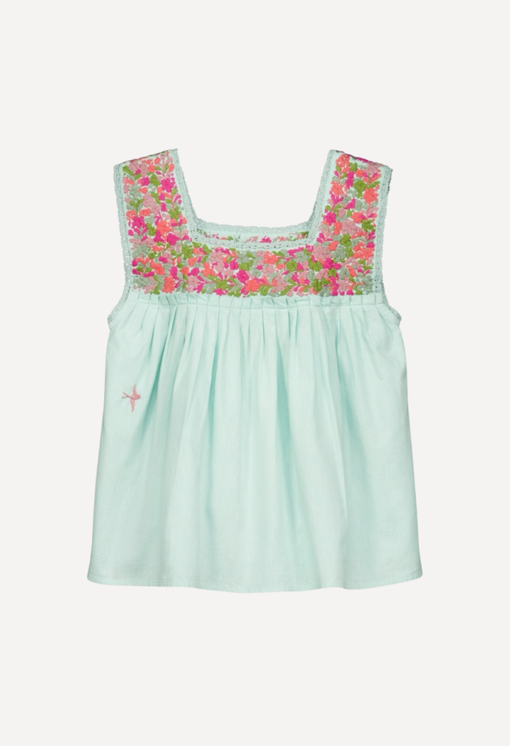 Dalia Blouse Blouse Dalia Teal Blouse Dalia Teal Blouse | Mi Golondrina