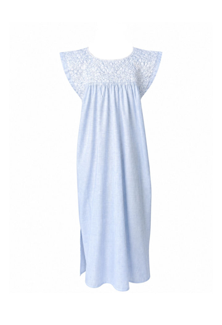 Flores Midi Dress Dress Flores Light Blue Midi Dress Flores Light Blue Midi Dress | Mi Golondrina