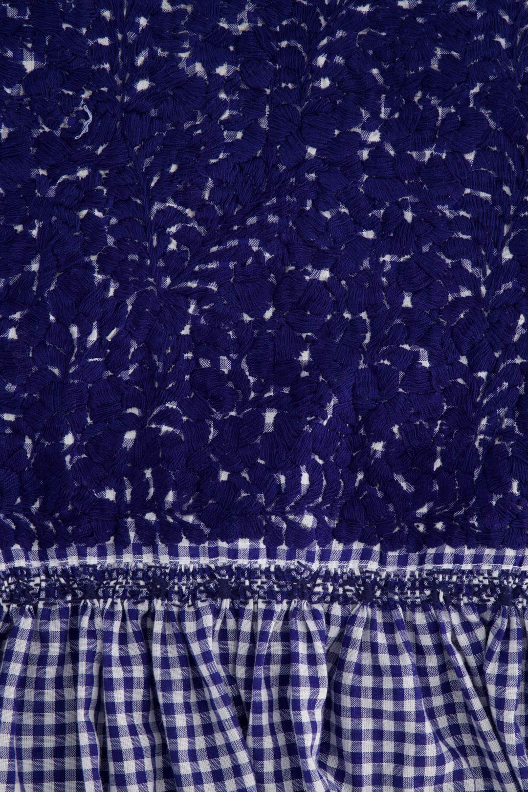 Violeta Azul Gingham Short Dress