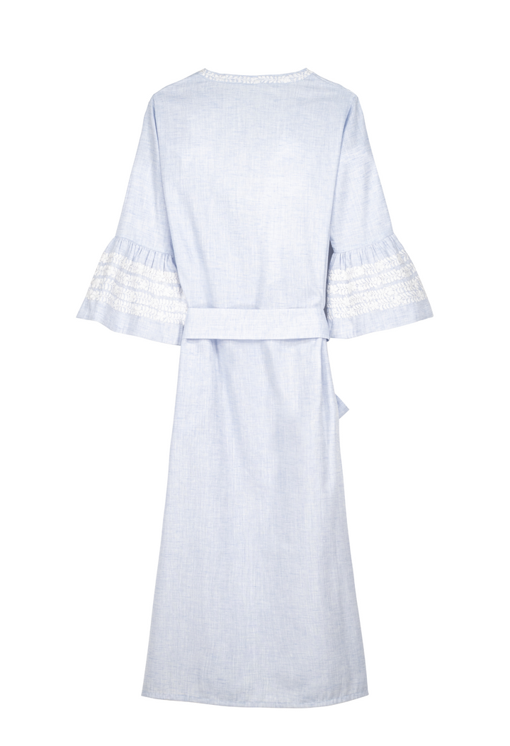 Leona Azul Claro Midi Dress