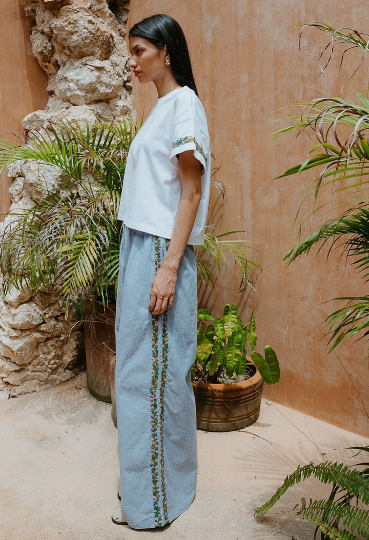 Paola Pants Pants Paola Chambray Pant Paola Chambray Pant
