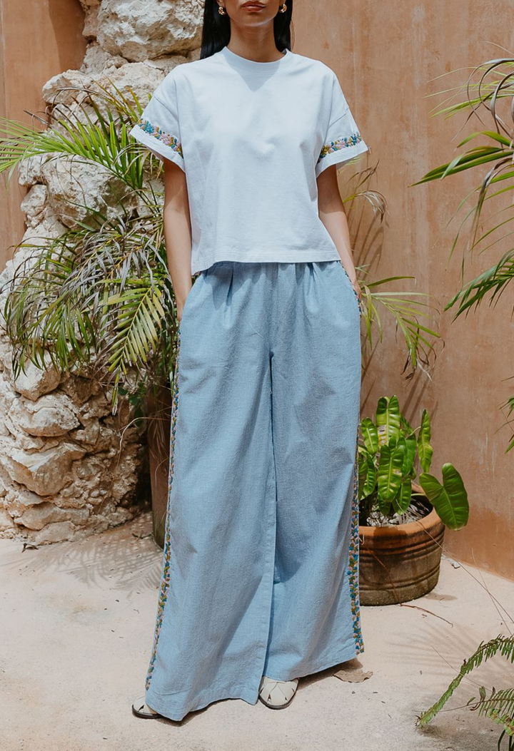 Paola Pants Pants Paola Chambray Pant Paola Chambray Pant