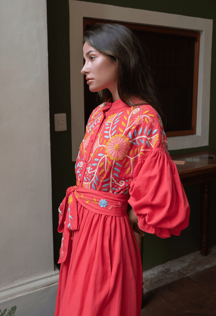 Francisca Long Dress Dress Francisca Coral Long Dress Francisca Coral Long Dress