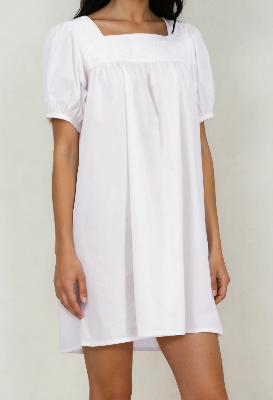 maria mini dresses in white Norma Kamali Maria Mini Dress