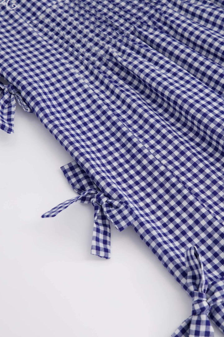 Mia Azul Gingham Short Dress
