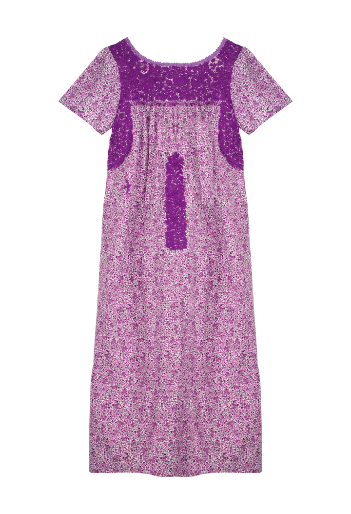 Liliana Floral Morada Midi Dress