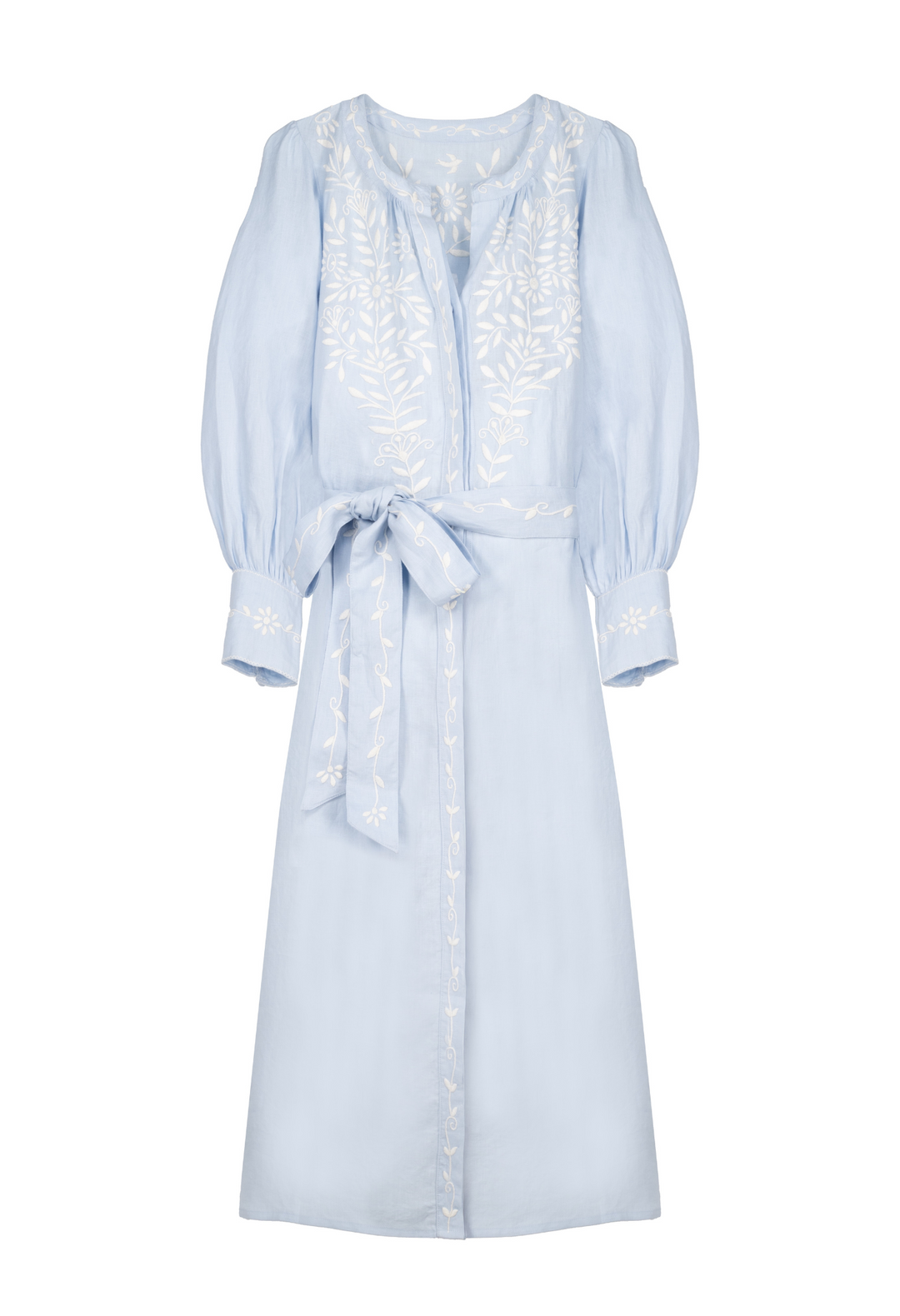 Martina Azul Claro Midi Dress