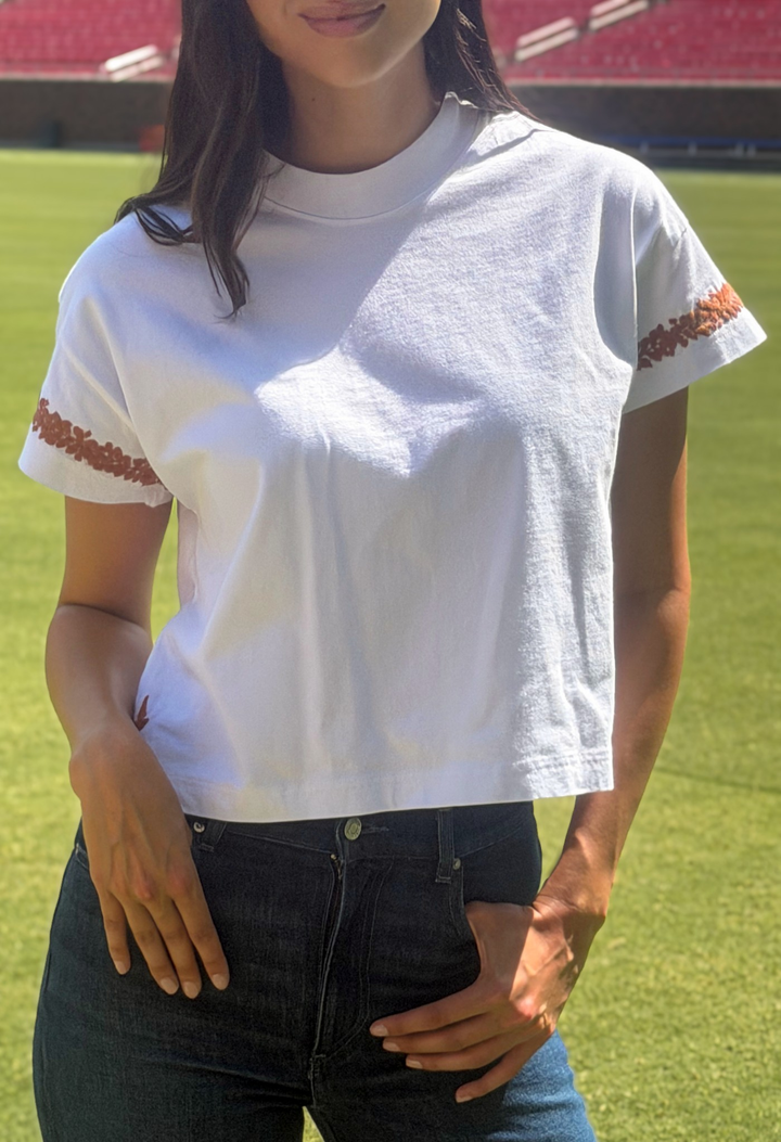 T-Shirt T-Shirt Burnt Orange Flores T-Shirt Burnt Orange Flores T-Shirt