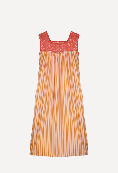 Dalia Midi Dress Dress Dalia Orange Stripe Midi Dress Dalia Orange Stripe Midi Dress | Mi Golondrina