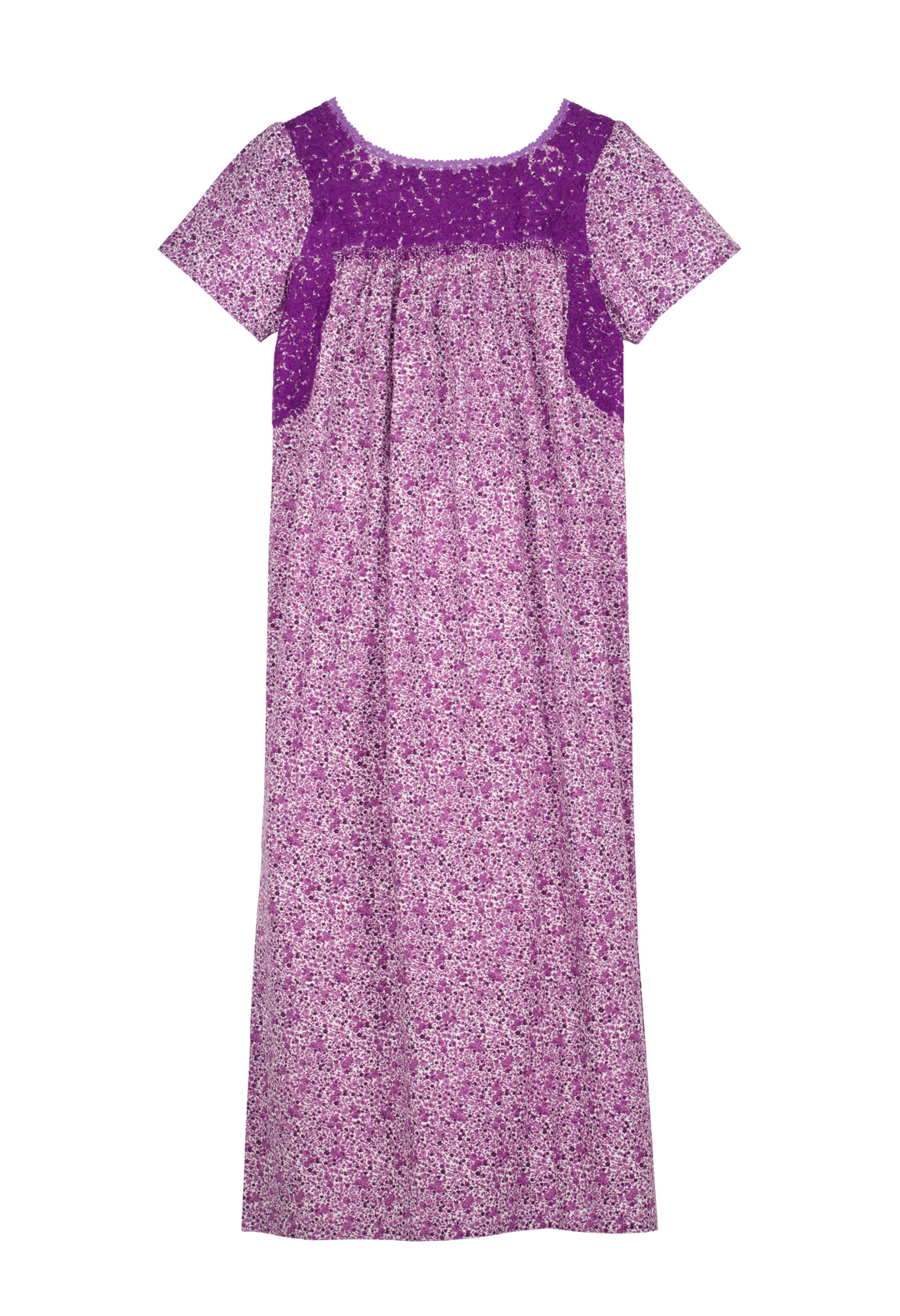 Liliana Floral Morada Midi Dress