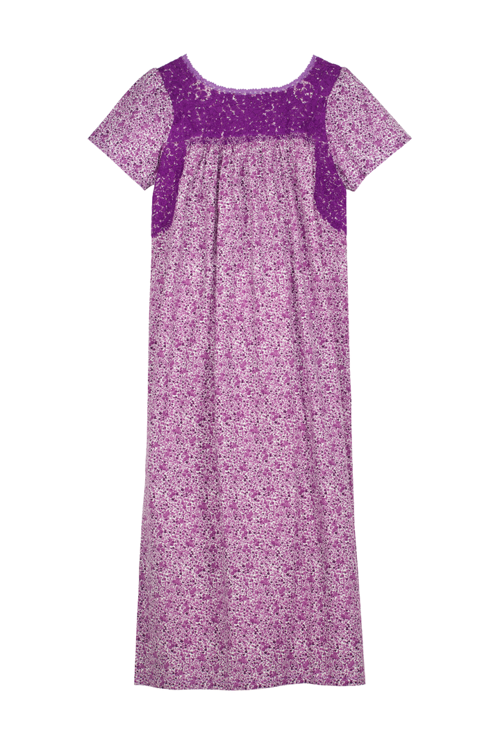 Liliana Floral Morada Midi Dress