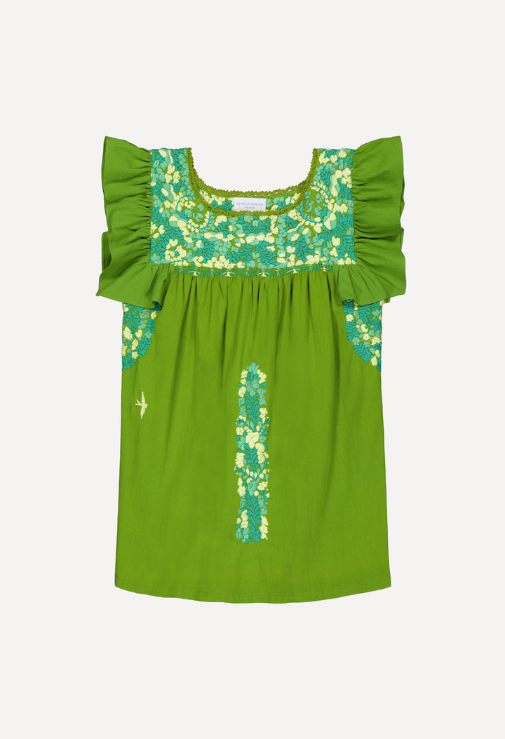 Soledad Blouse Blouse Soledad Lime and Jade Blouse Soledad Lime and Jade Blouse
