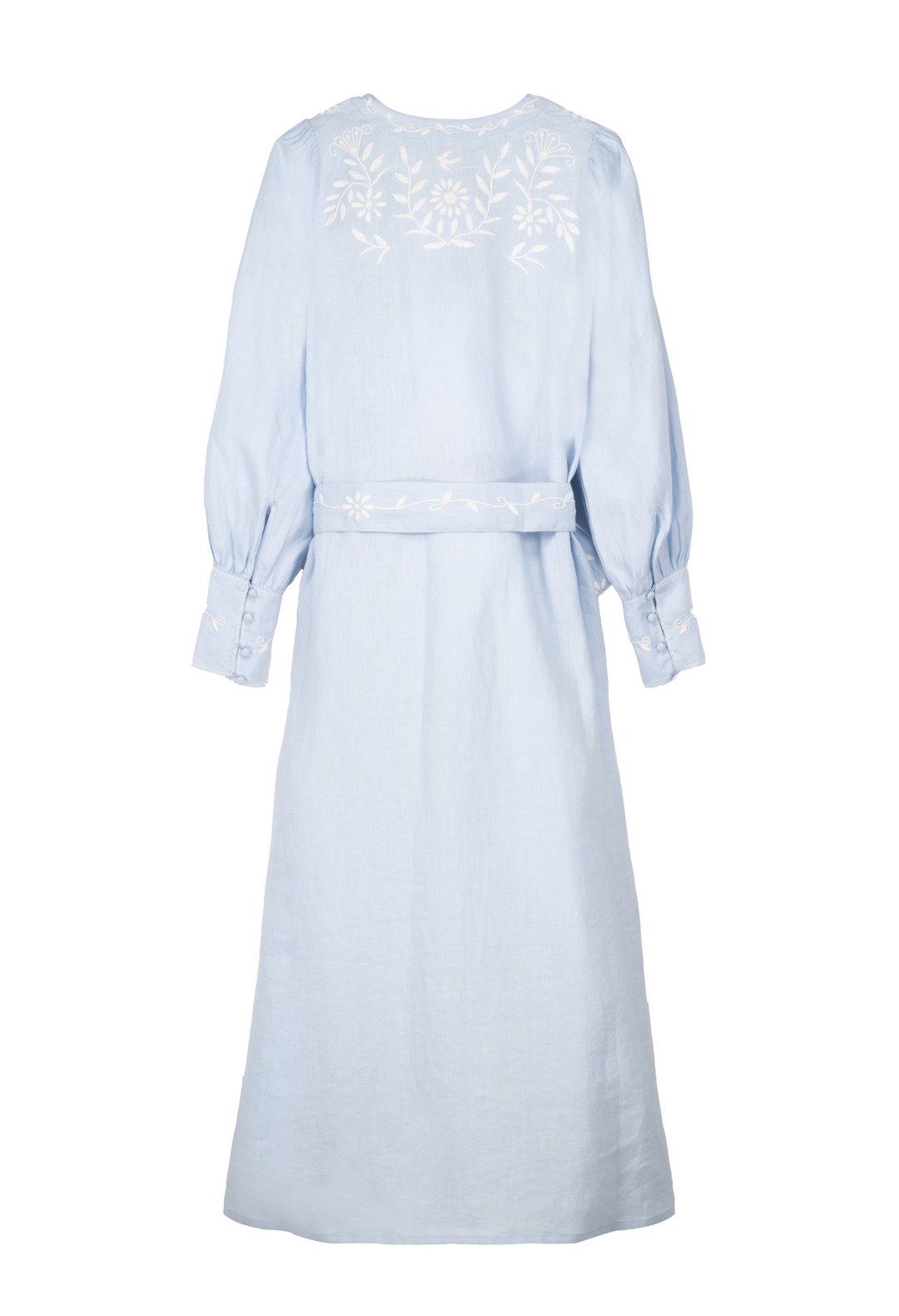 Martina Azul Claro Midi Dress