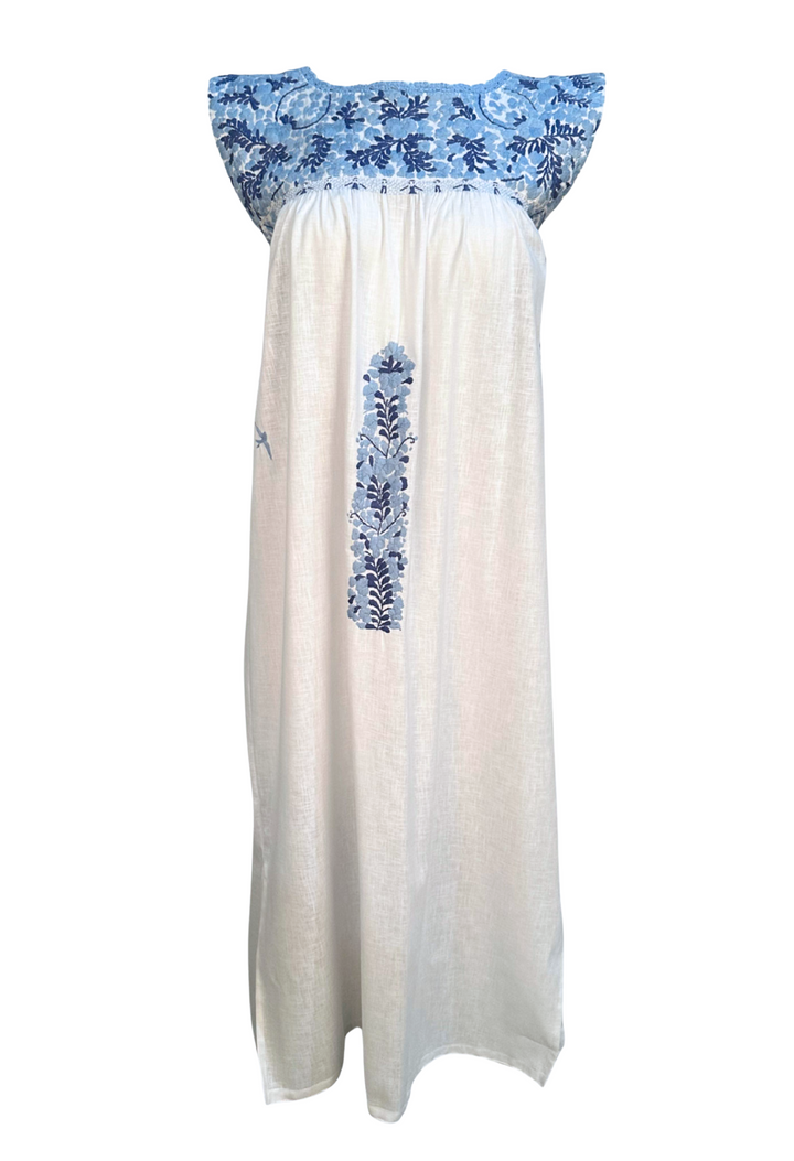 Blanca y Azul Midi Dress