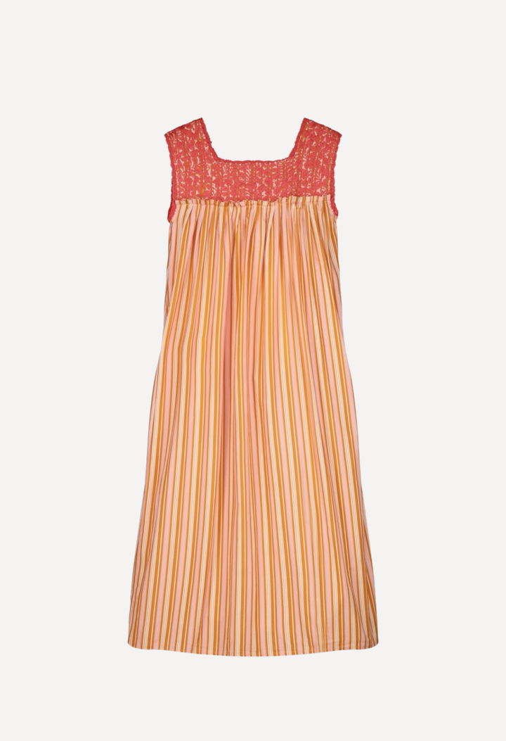Dalia Midi Dress Dress Dalia Orange Stripe Midi Dress Dalia Orange Stripe Midi Dress | Mi Golondrina