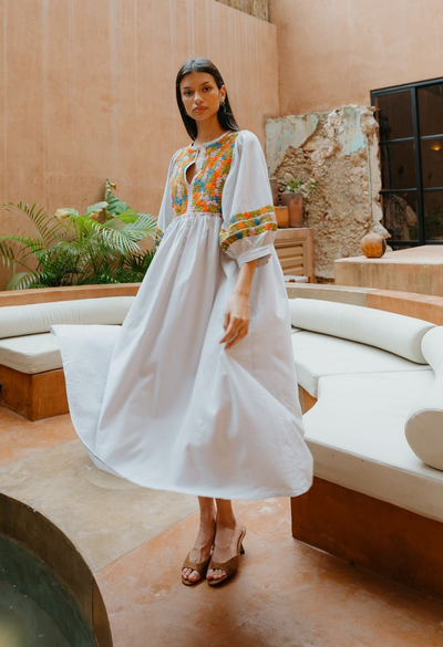 Violeta Long Dress Dress Violeta Wildflower Meadow Long Dress Violeta Wildflower Meadow Long Dress