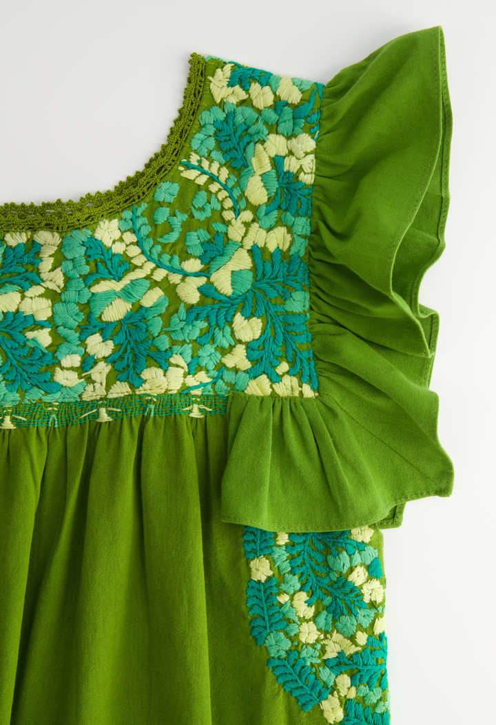 Soledad Blouse Blouse Soledad Green and Turquoise Blouse Soledad Green and Turquoise Blouse