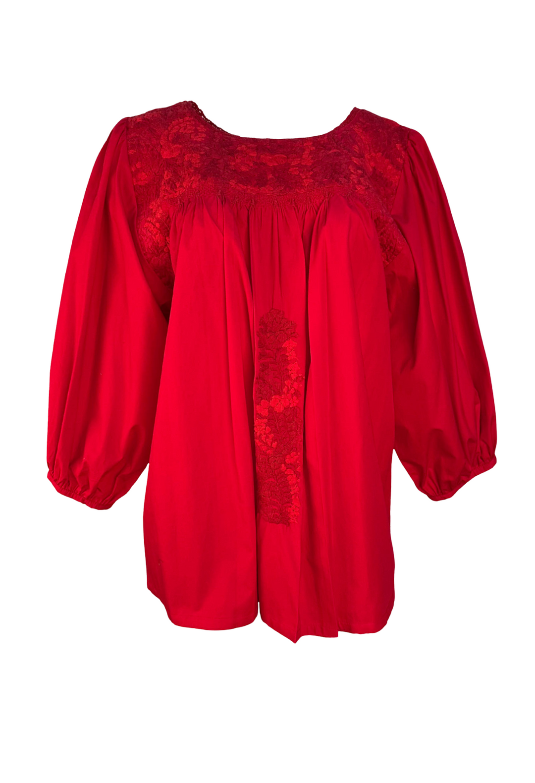 Catalina Roja Tonal Blouse