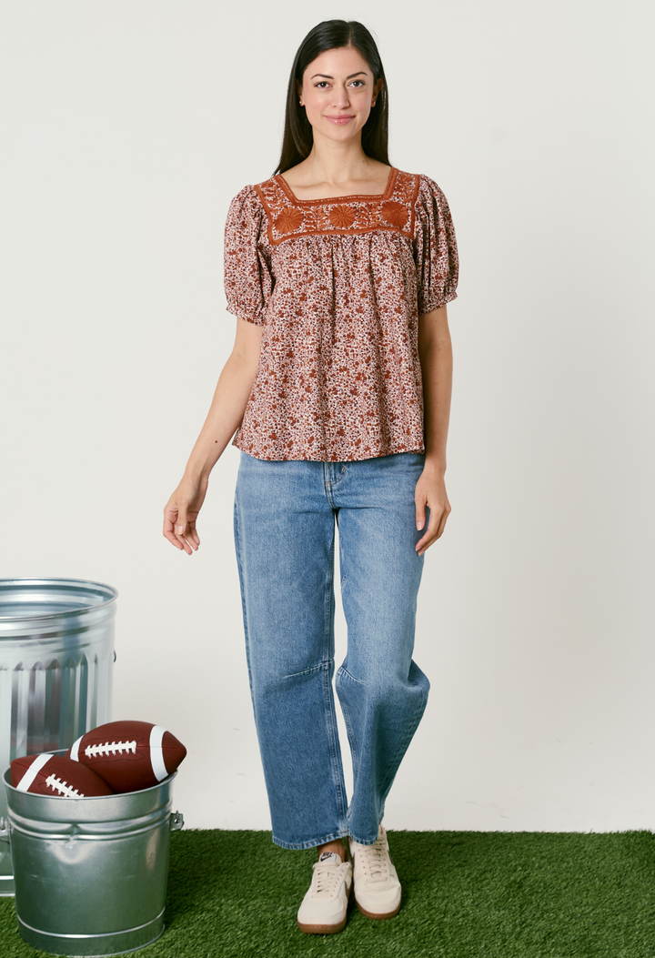 Maria Flores Naranjas Blouse