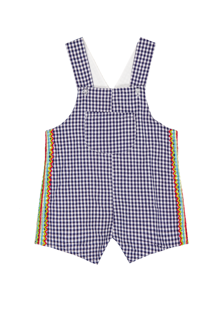 Carlito Boys Overalls Childrens Carlito Navy Gingham Fiesta Overalls Carlito Navy Gingham Fiesta Overalls