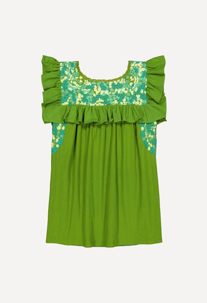 Soledad Blouse Blouse Soledad Lime and Jade Blouse Soledad Lime and Jade Blouse