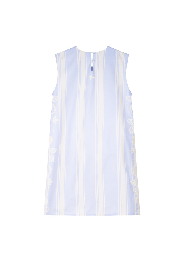 Ana Rayas Azules Short Dress