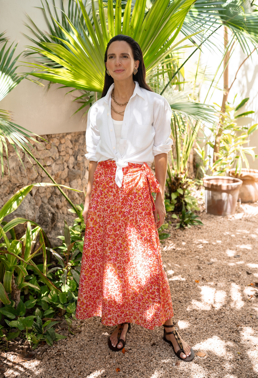 The Wrap Skirt Floral