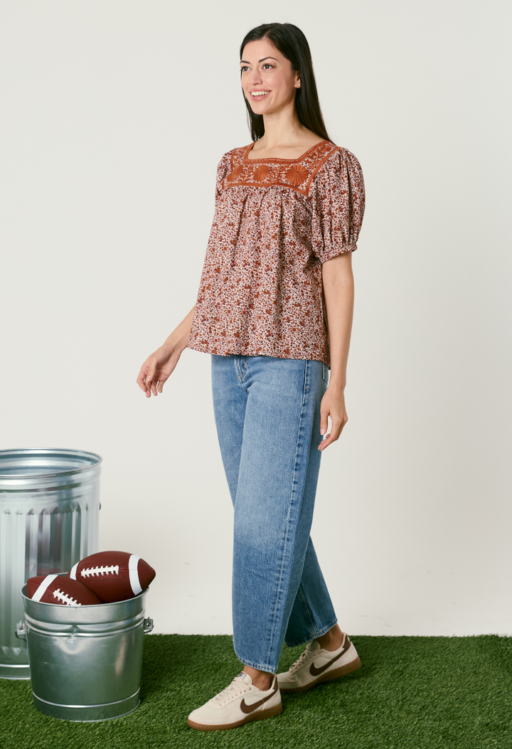 Maria Flores Naranjas Blouse