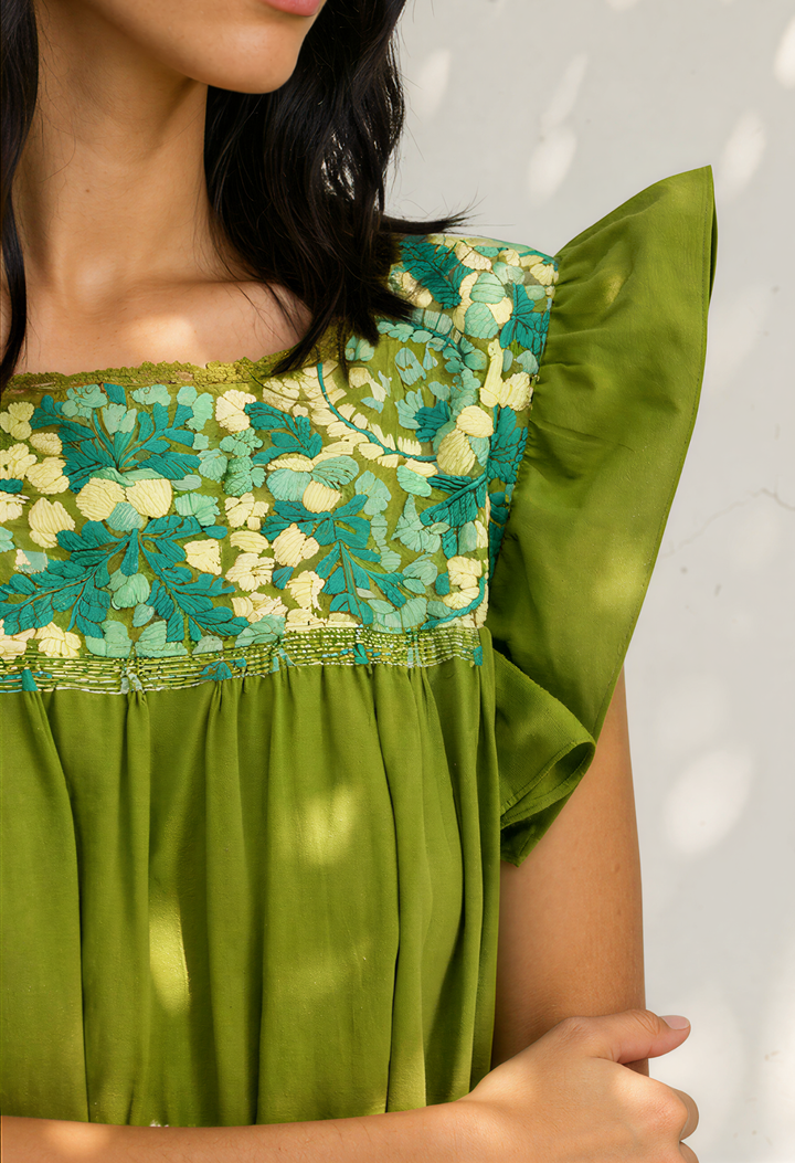 Soledad Midi Dress Dress Soledad Lime and Jade Midi Dress Soledad Lime and Jade Midi Dress