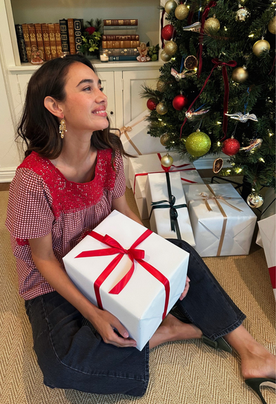 Liliana Red Gingham Blouse