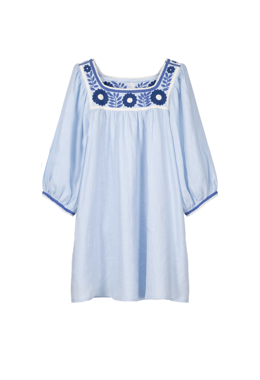 Marta Azul Claro Short Dress