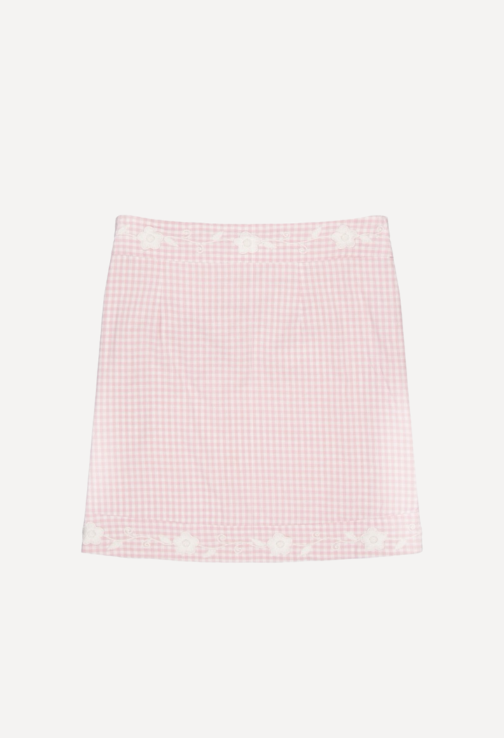 Amaya Short Wrap Skirt Skirt Amaya Pink Gingham Short Wrap Skirt Amaya Pink Gingham Short Wrap Skirt | Mi Golondrina