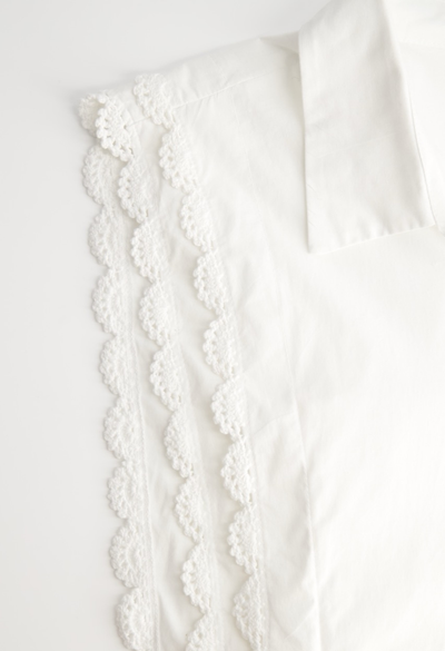 Nina Blouse Blouse Nina White Crochet Blouse Nina White Crochet Blouse | Mi Golondrina