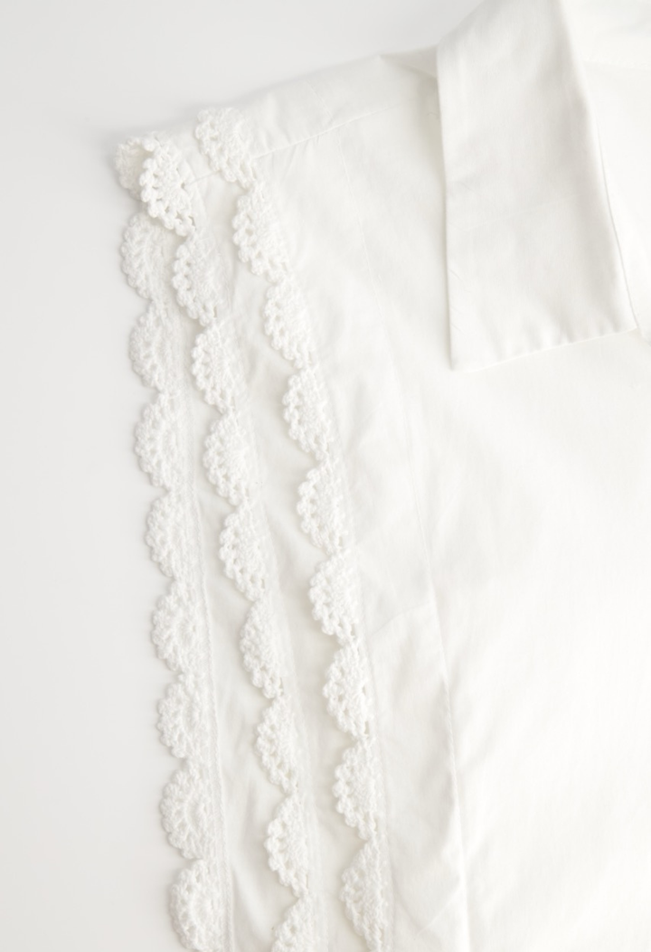 Nina Blouse Blouse Nina White Crochet Blouse Nina White Crochet Blouse | Mi Golondrina