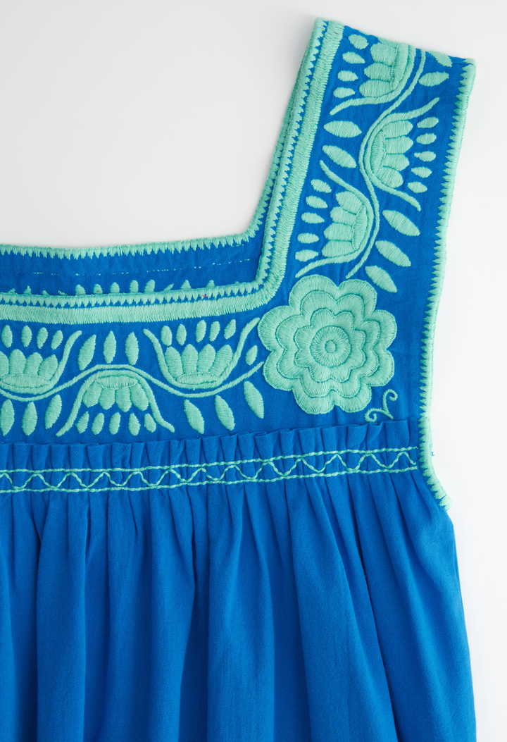 Dalia Midi Dress Dress Dalia Turquoise and Seafoam Midi Dress Dalia Turquoise and Seafoam Midi Dress