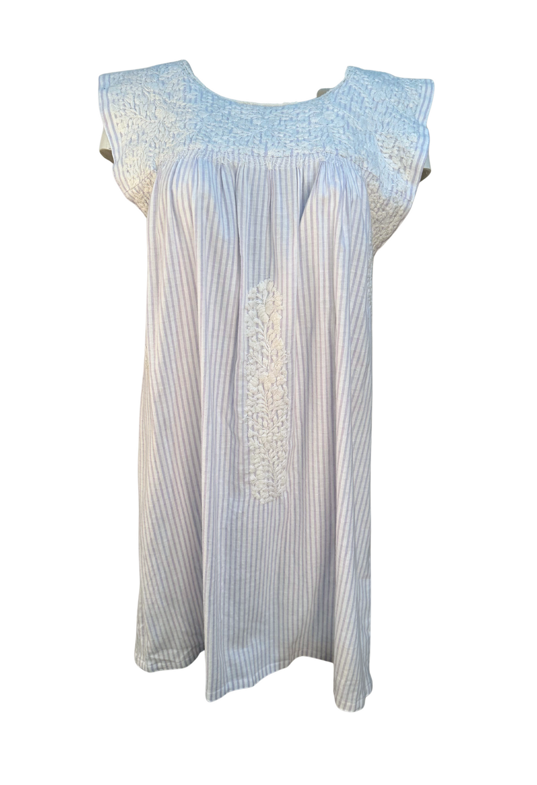 Rayas Moradas Short Dress