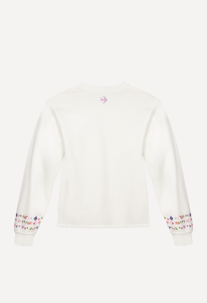 Sweatshirt Sweatshirt - Adult Amor White Sweatshirt Amor White Sweatshirt | Mi Golondrina