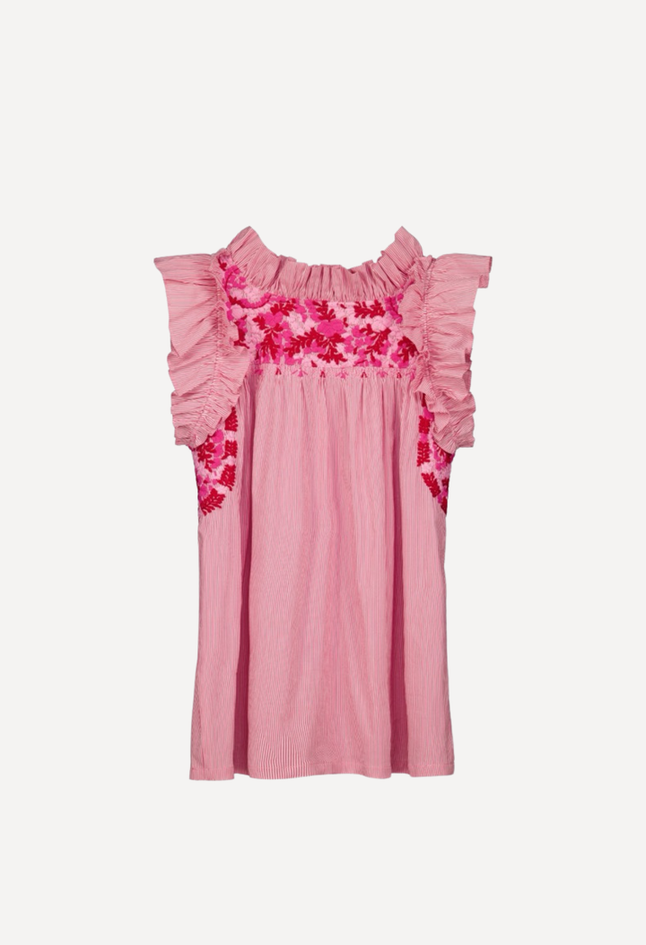 Olivia Blouse Blouse Olivia Pink Stripe Blouse Olivia Pink Stripe Blouse | Mi Golondrina