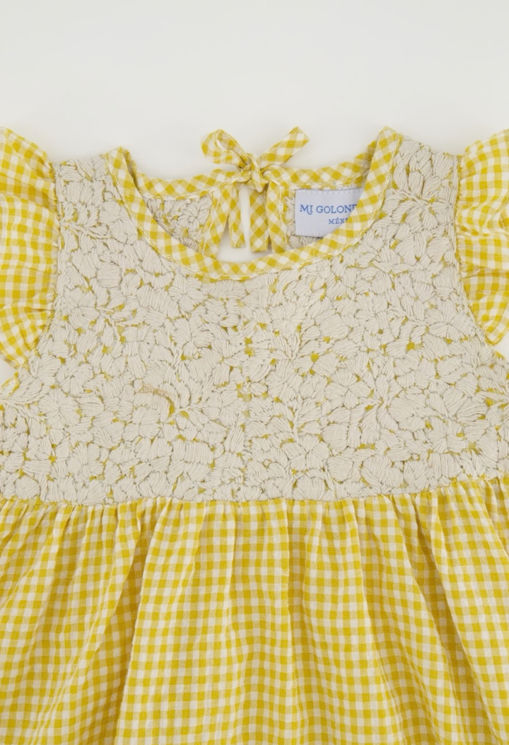 Lolita Girls Dress Childrens Lolita Amarillo Gingham Girl's Dress Lolita Amarillo Gingham Girl's Dress