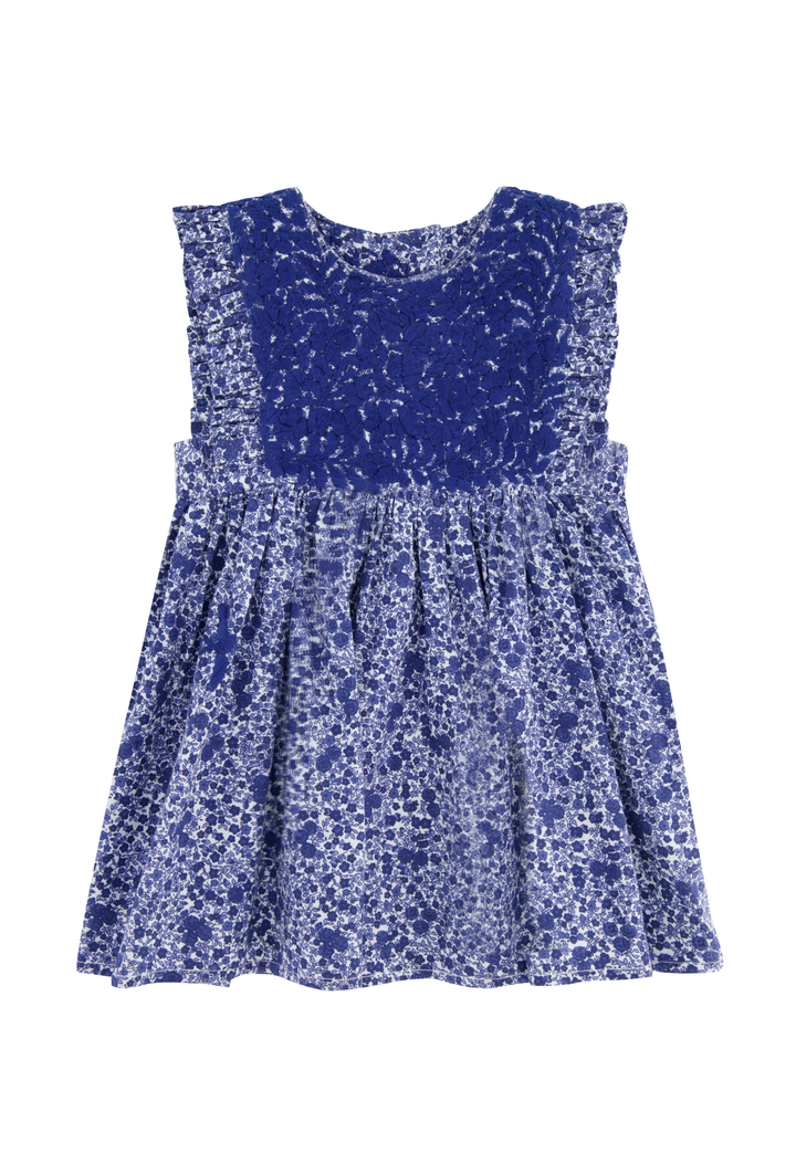 Ines Floral Azul Girl's Dress