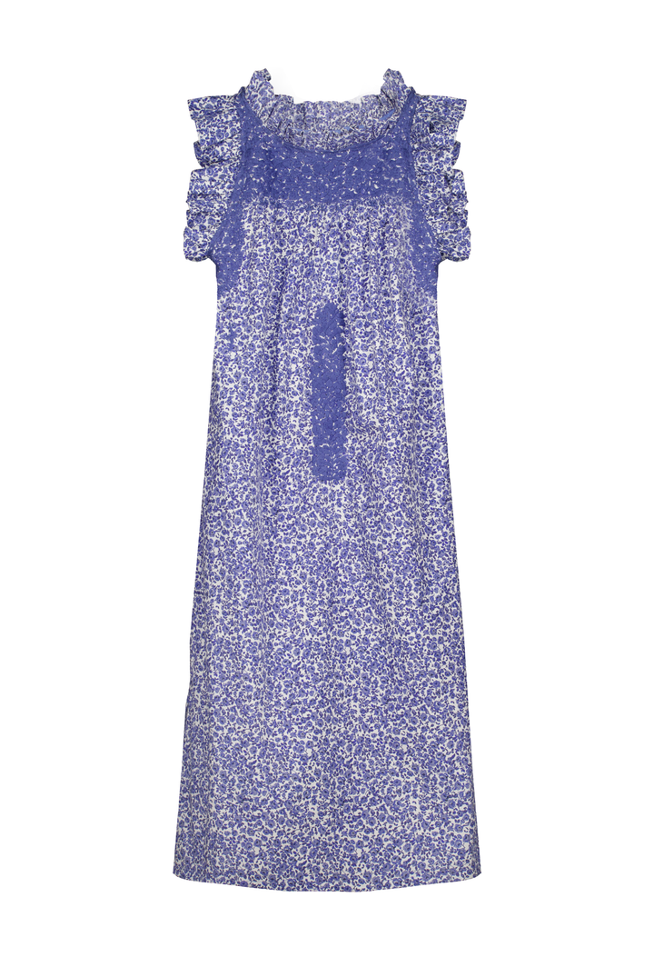 Olivia Blue Floral Midi Dress