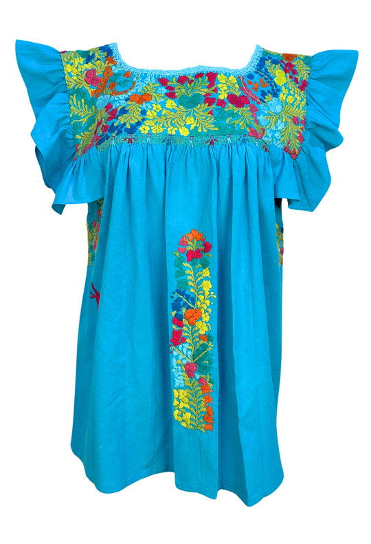 Soledad Azul y Multicolor Blouse
