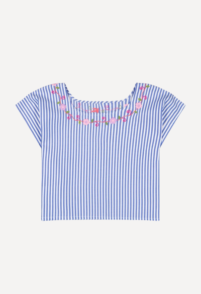 Montse Blouse Blouse Montse Blue Stripe Blouse Montse Blue Stripe Blouse | Mi Golondrina